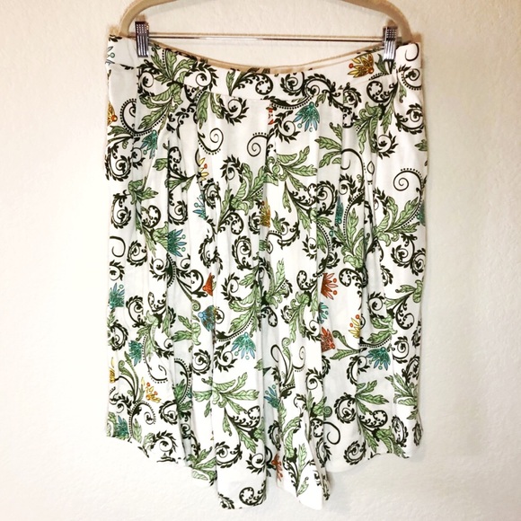 LuLaRoe Dresses & Skirts - LuLaRoe Floral & Vine White Madison Skirt 3X EUC